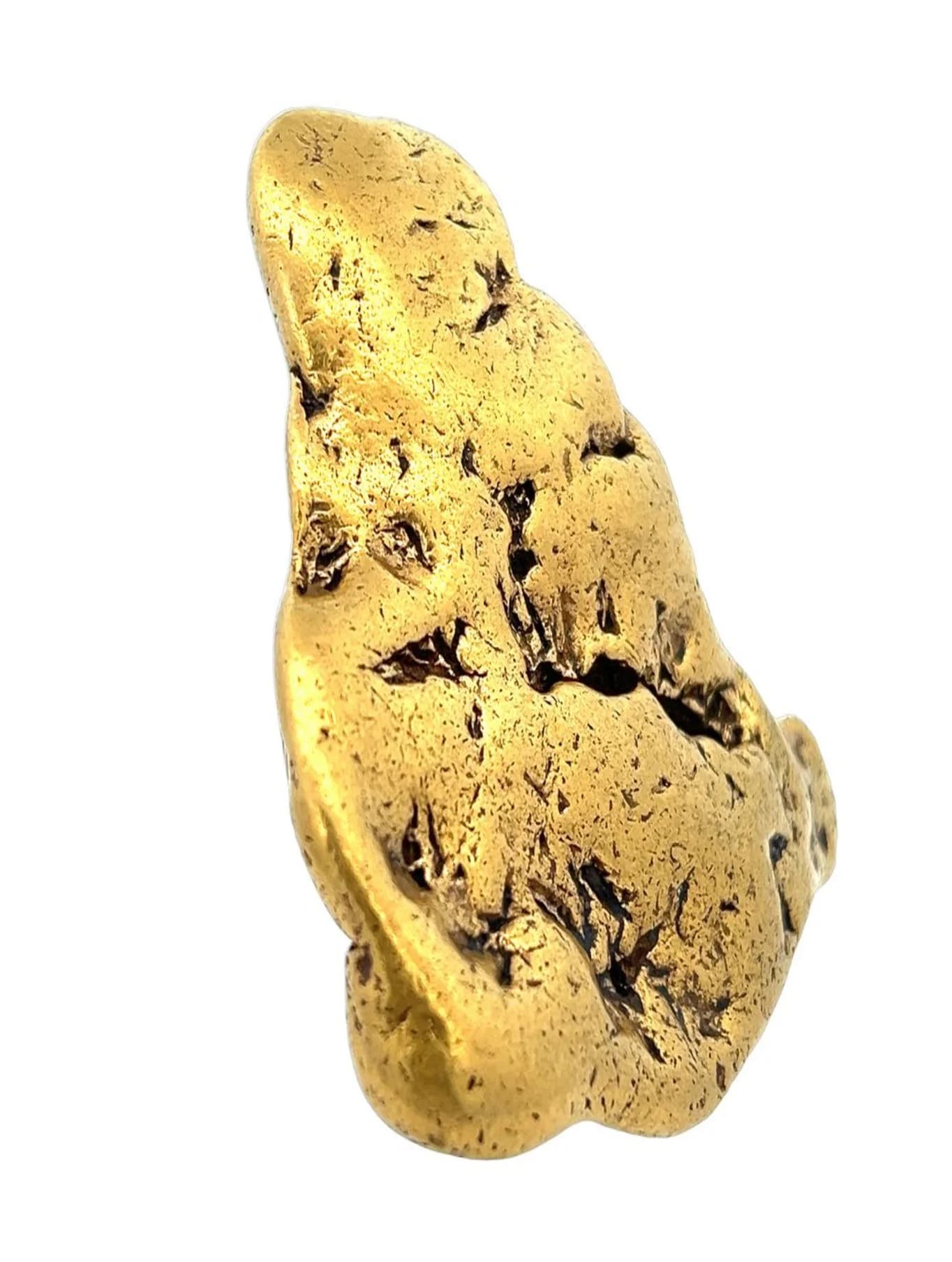 Natural raw alluvial gold nugget from Gilgit-Baltistan